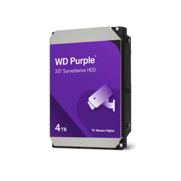 כונן קשיח פנימי WD Purple Surveillance בנפח 4TB מבית Western Digital דגם WD44PURZ