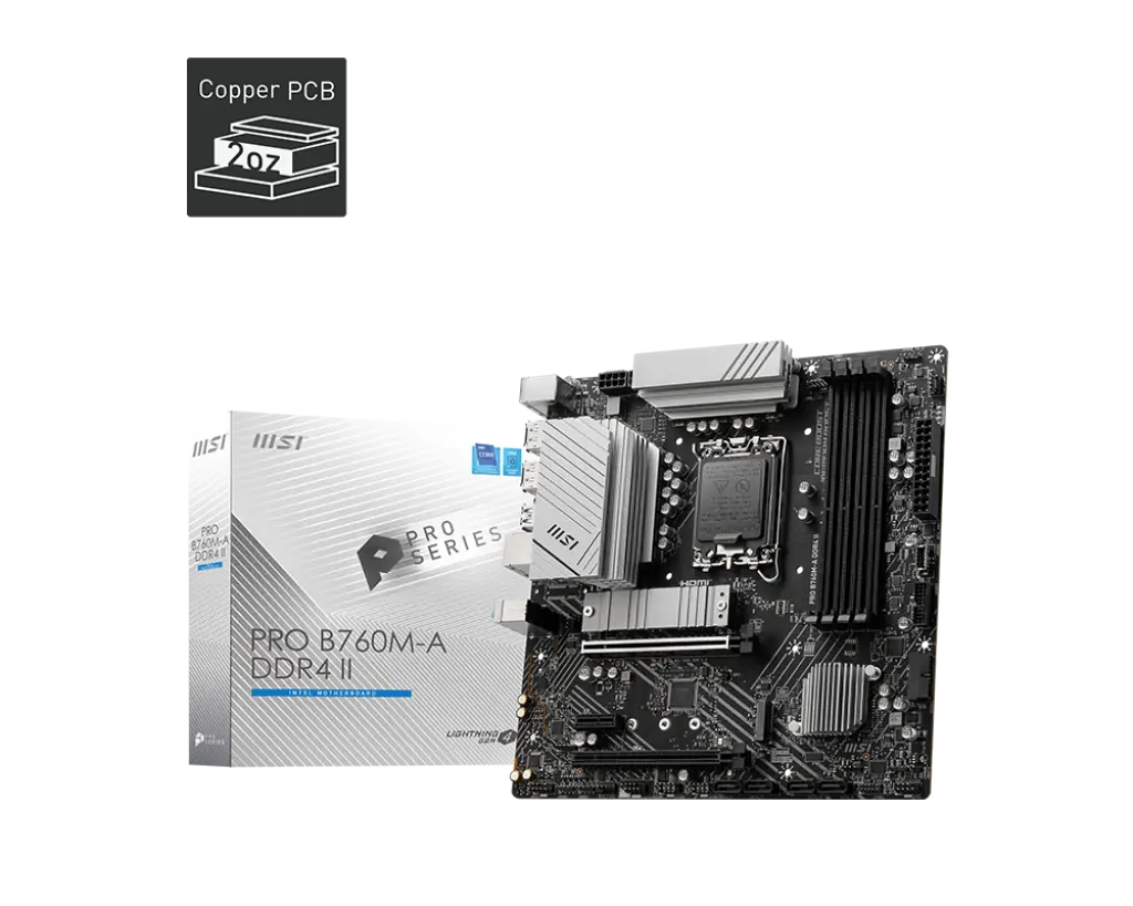 לוח אם MSI PRO B760M-A DDR4 II
