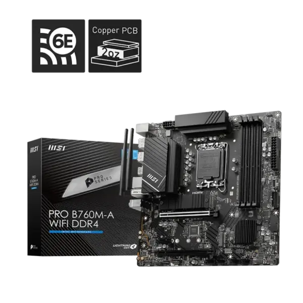 לוח אם MSI PRO B760M-A WIFI DDR4