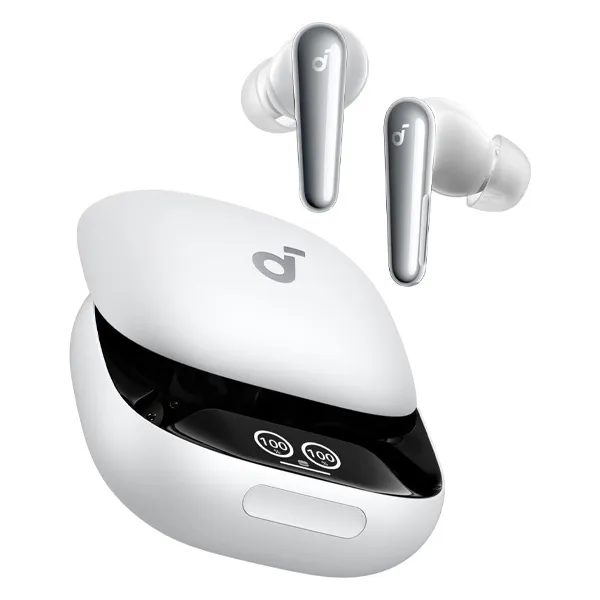 אוזניות soundcore Liberty 4 Pro TWS בצבע כסוף