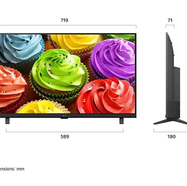טלוויזיה "32 חכמה LG LED AI ברזולוציית HD דגם: 32LB650B6LA - תמונה נוספת