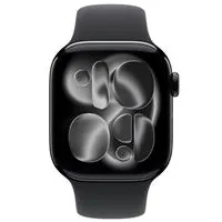 שעון חכם אפל Apple Watch Series 11 GPS 42mm Jet Black Aluminium Case with Black Sport Band - M/L