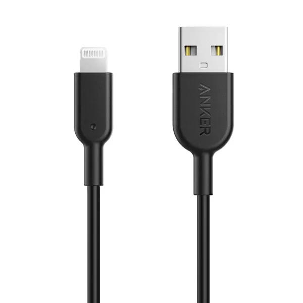 כבל 1 מטר לאייפון Anker Powerline II MFI TYPE-A to Lightning בצבע שחור