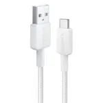 כבל 0.9 מטר Anker 322 USB-A to USB-C בצבע לבן
