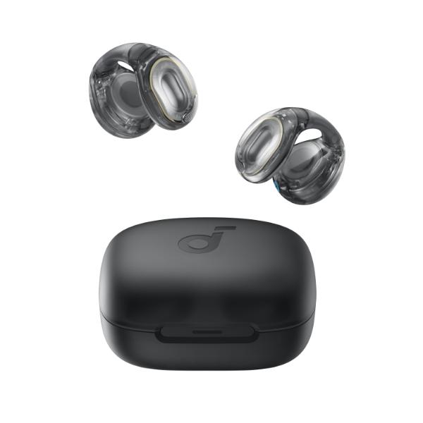 אוזניות Open Ear Clip-On דגם soundcore C40i בצבע שחור שקוף