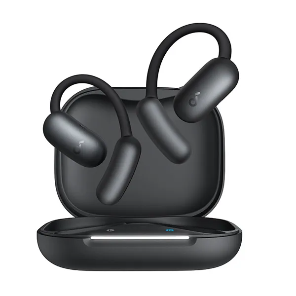 אוזניות soundcore AeroFit 2 AI Open Ear בצבע שחור