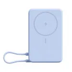 סוללת גיבוי 10000mAh עם סטנד דגם Xiaomi Magnetic Power Bank 10000 with Built-in Stand בצבע כחול