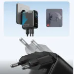 מטען קיר עוצמתי 3 יציאות Anker Wall Charger 100W בצבע שחור - תמונה נוספת