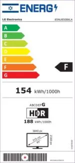 טלוויזיה "85 חכמה LG NANO UHD AI ברזולוציית 4K דגם: 85NU850B6LA - תמונה נוספת