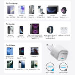 מטען קיר קומפקטי Anker USB-C Wall Charger 25W בצבע לבן