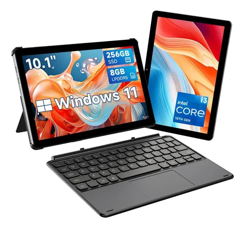 טאבלט 2 ב-1 CHUWI Hi10 X2 10.1 אינץ׳ Touch Core i3 8GB 256GB Windows 11 כולל מקלדת - תמונה נוספת