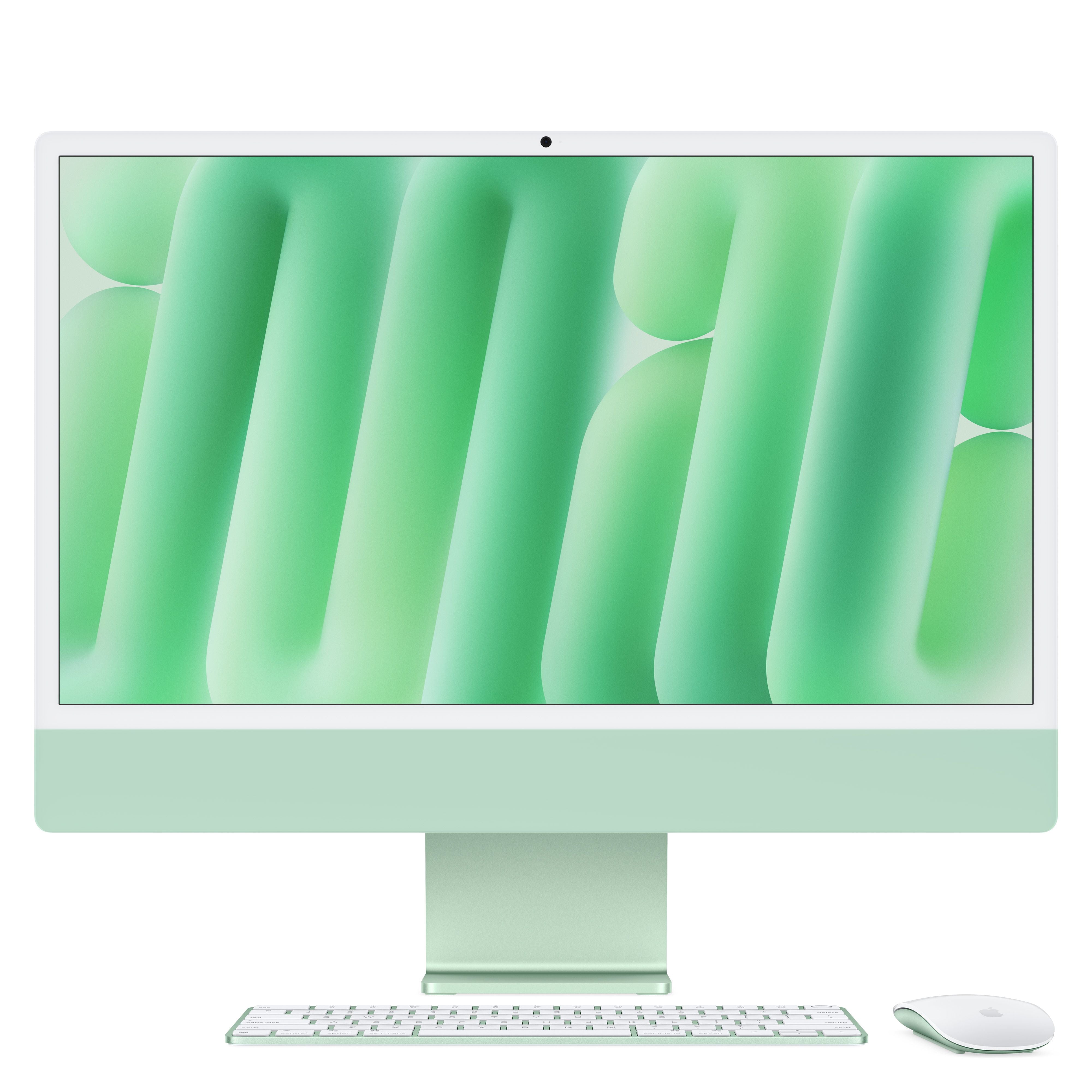 מחשב All-in-One אפל 24-inch iMac with Retina 4.5K display: Apple M4 chip with 10‑core CPU and 10‑core GPU, 16GB, 512GB SSD - Green