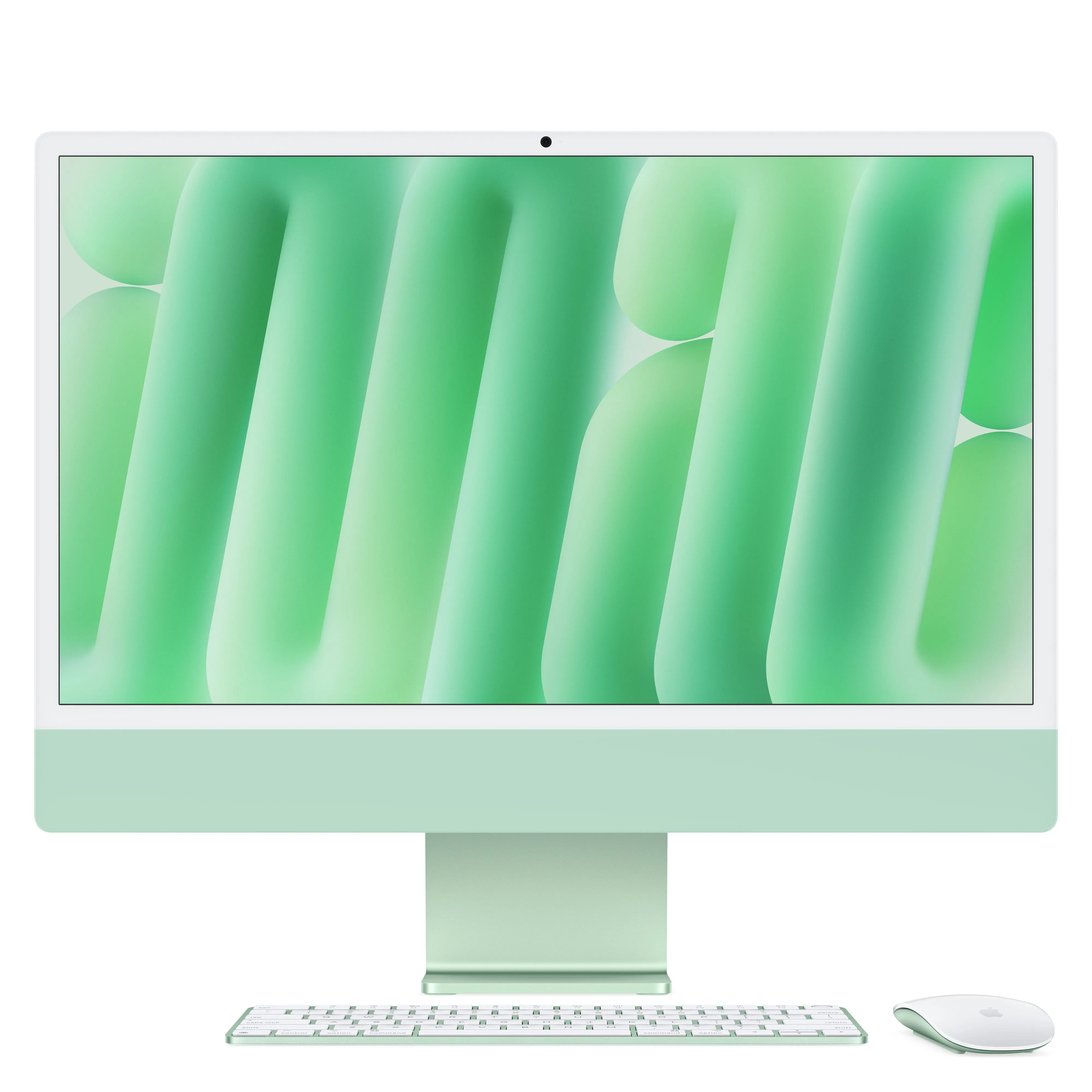 מחשב All-in-One אפל 24-inch iMac with Retina 4.5K display: Apple M4 chip with 10‑core CPU and 10‑core GPU, 16GB, 256GB SSD - Green