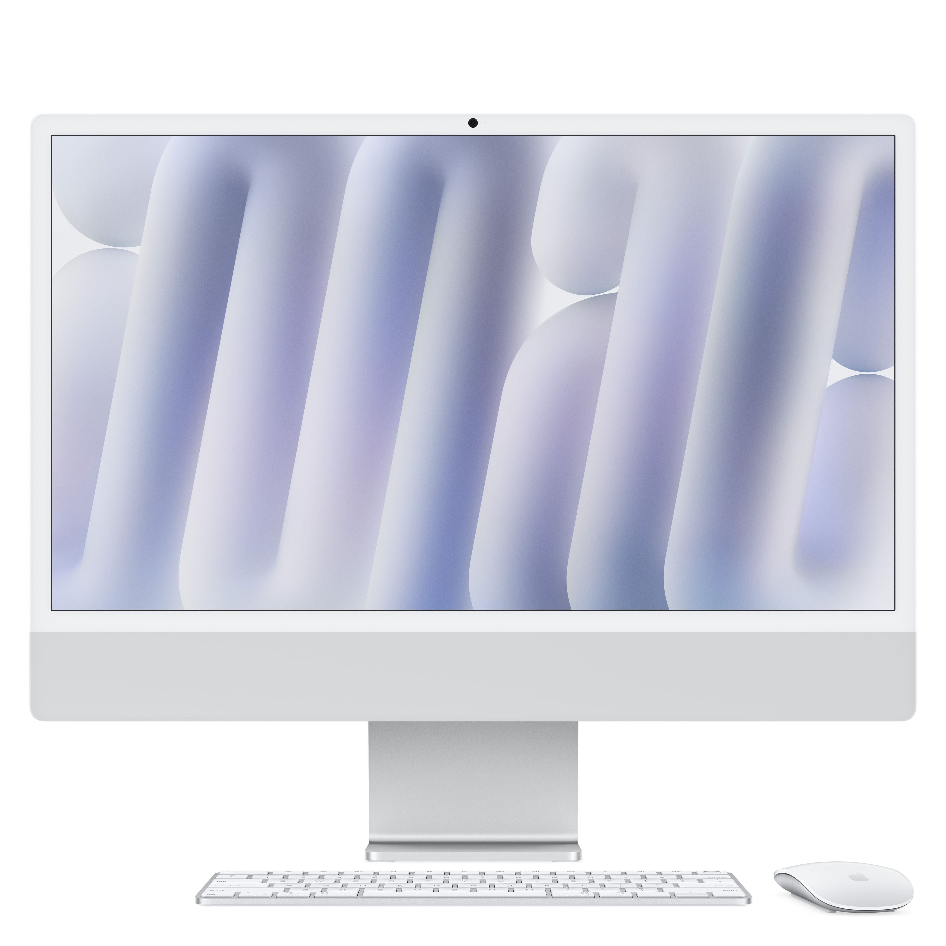 מחשב All-in-One אפל 24-inch iMac with Retina 4.5K display: Apple M4 chip with 10‑core CPU and 10‑core GPU, 16GB, 256GB SSD - Silver