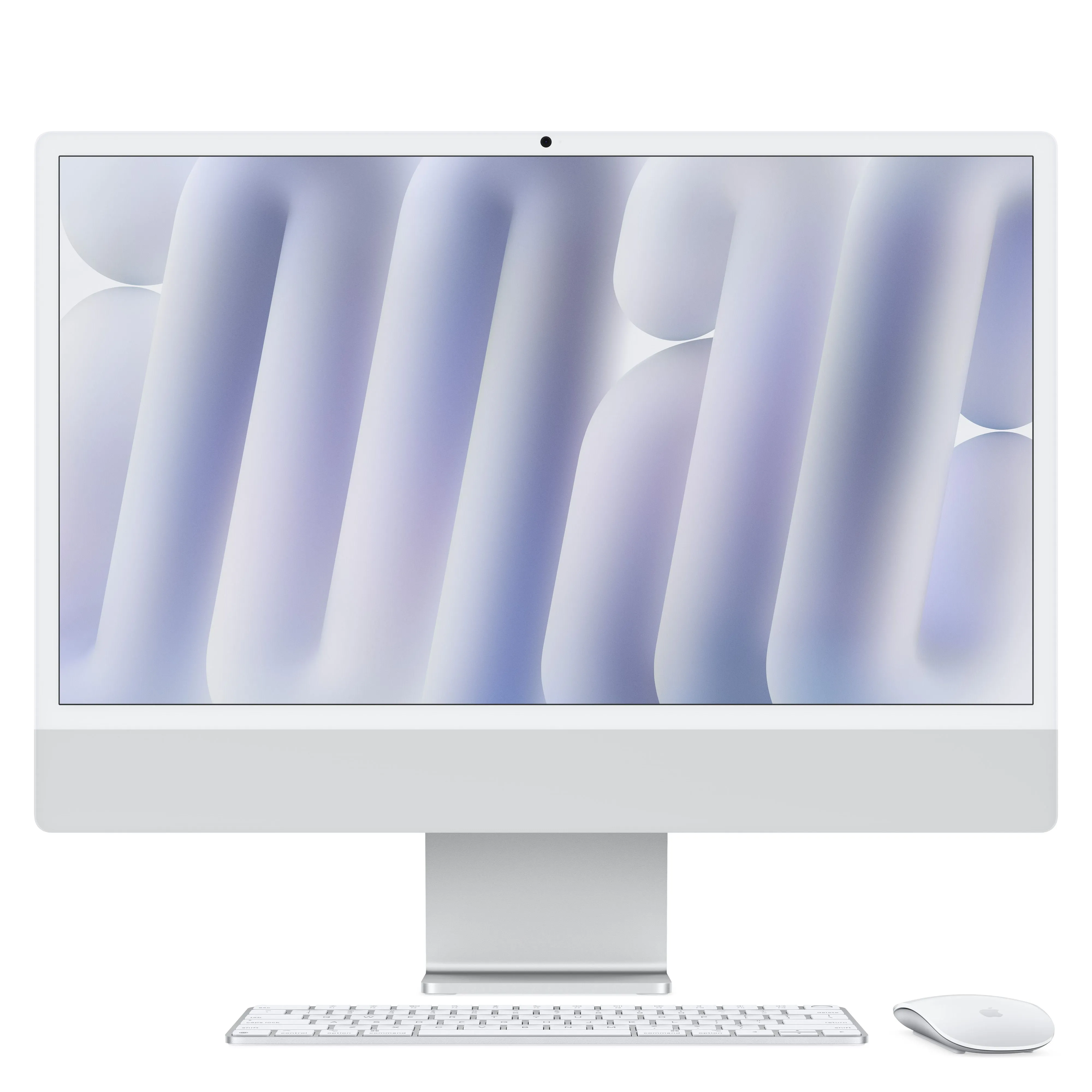 מחשב All-in-One אפל 24-inch iMac with Retina 4.5K display: Apple M4 chip with 10‑core CPU and 10‑core GPU, 16GB, 256GB SSD - Silver