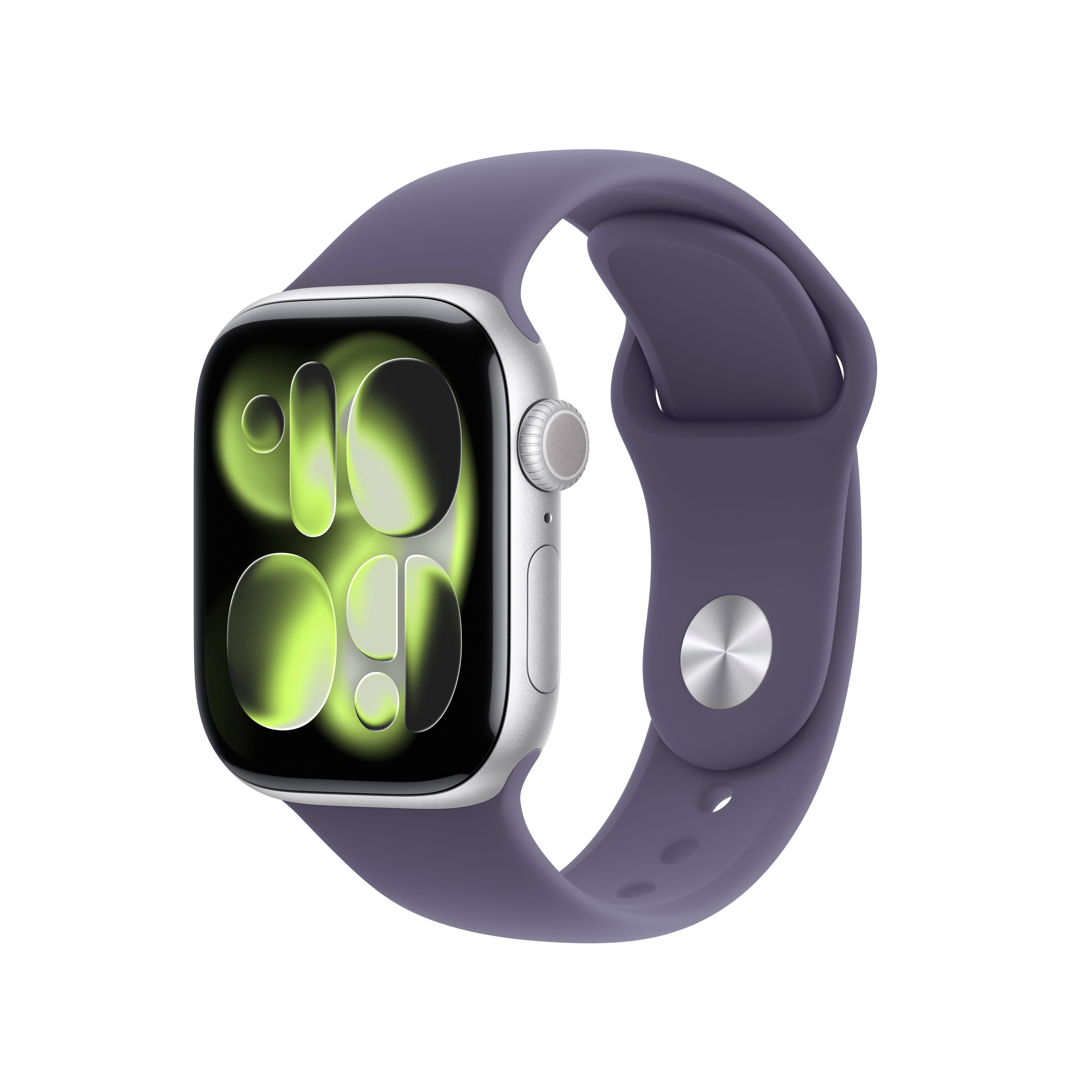 שעון חכם אפל Apple Watch Series 11 GPS 42mm Silver Aluminium Case with Purple Fog Sport Band - M/L שעון חכם אפל Apple Watch Series 11 GPS 42mm Silver Aluminium Case with Purple Fog Sport Band - M/L