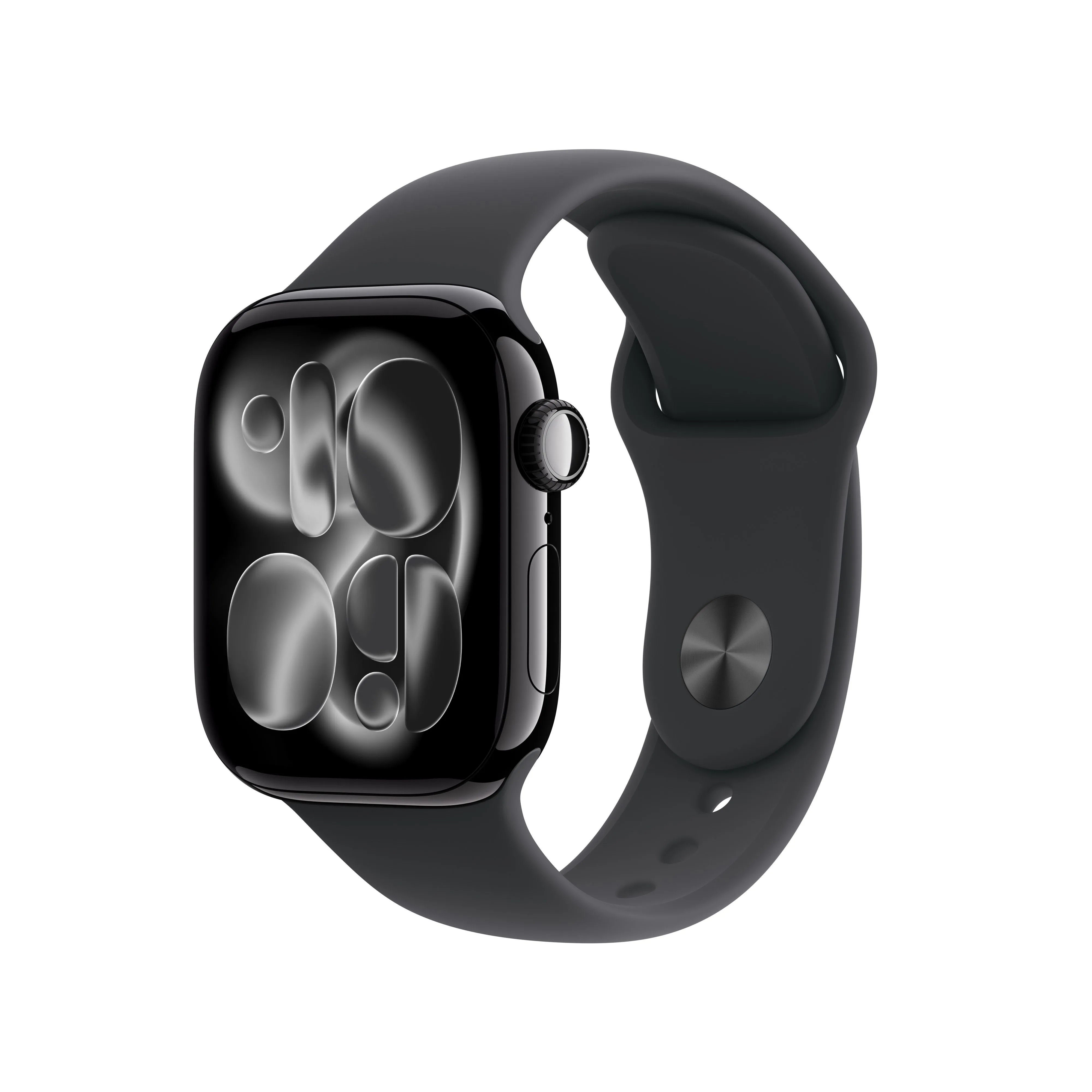 שעון חכם אפל Apple Watch Series 11 GPS + Cellular 42mm Jet Black Aluminium Case with Black Sport Band - M/L