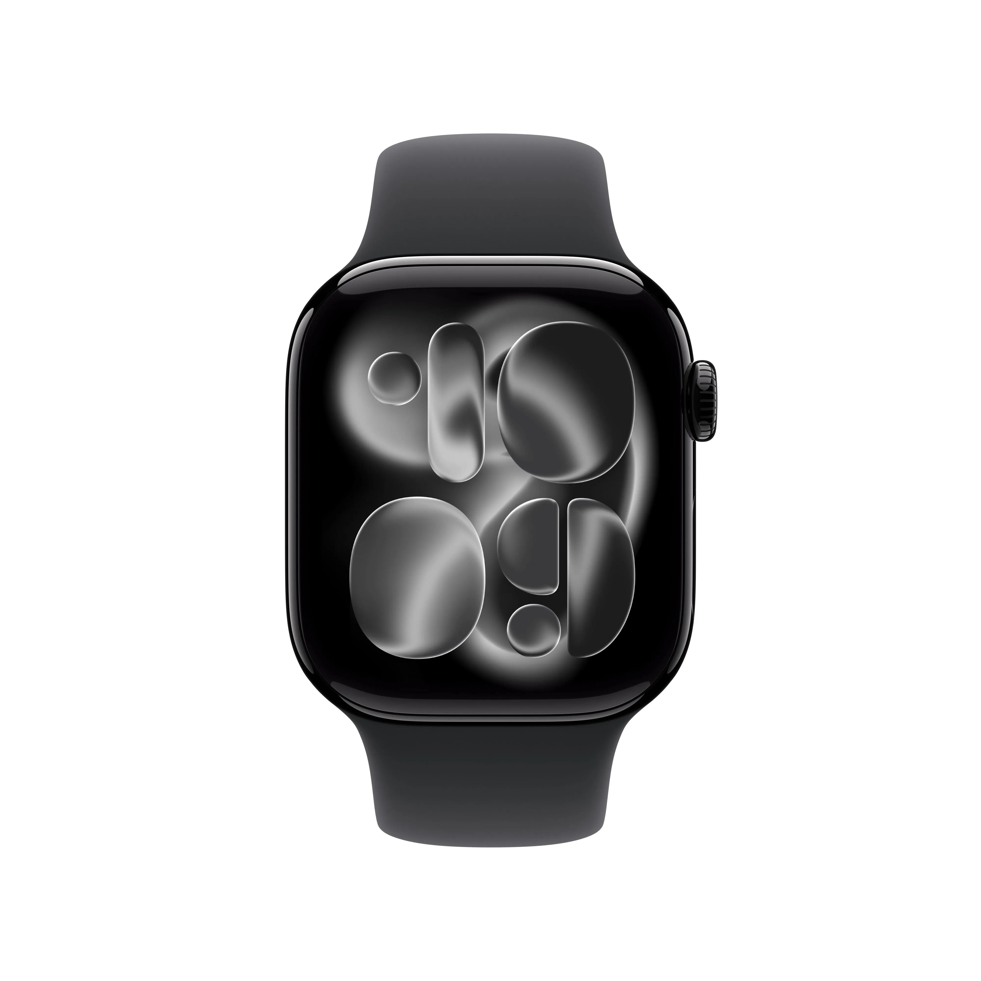 שעון חכם אפל Apple Watch Series 11 GPS + Cellular 42mm Jet Black Aluminium Case with Black Sport Band - S/M
