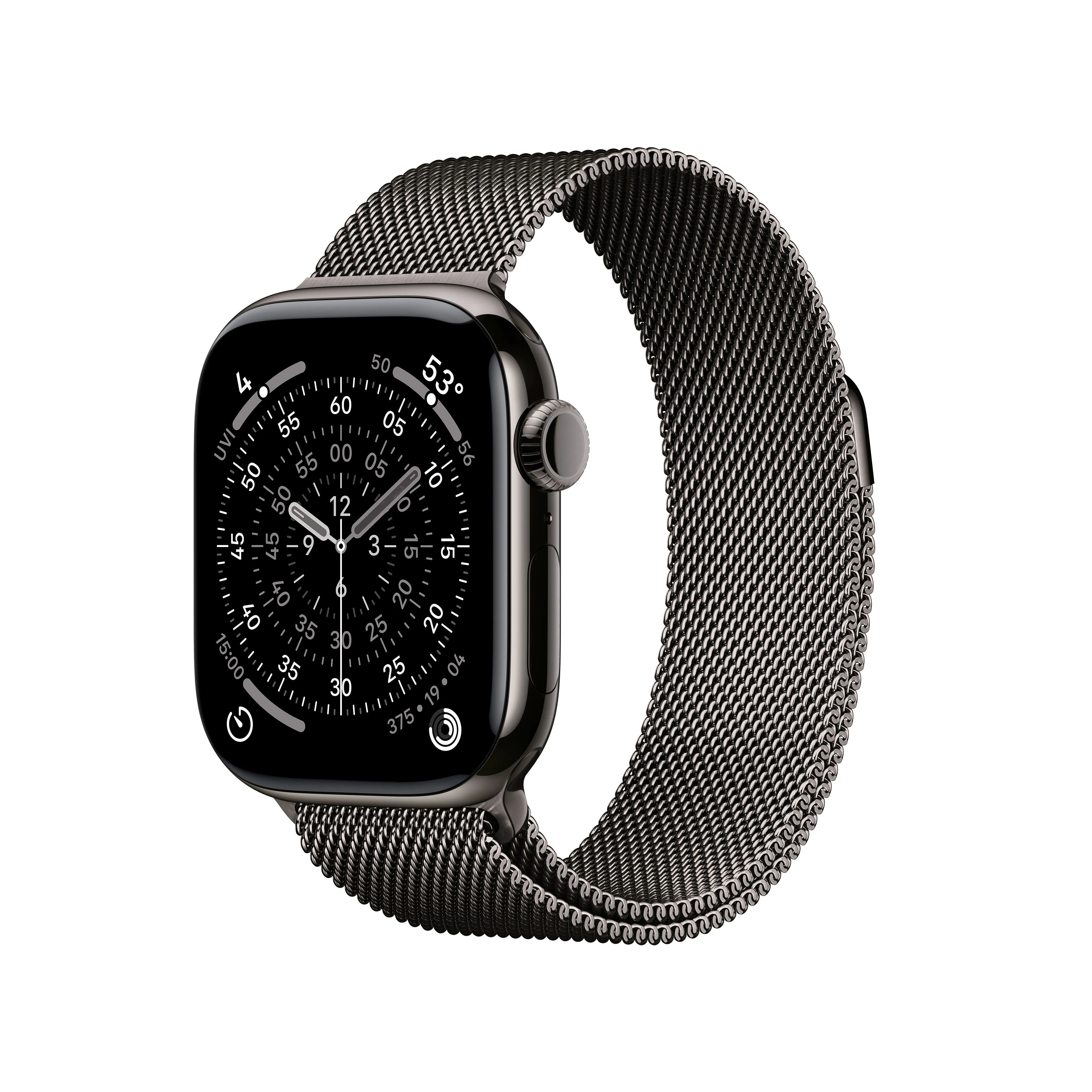 שעון חכם אפל Apple Watch Series 11 GPS + Cellular 42mm Slate Titanium Case with Slate Milanese Loop