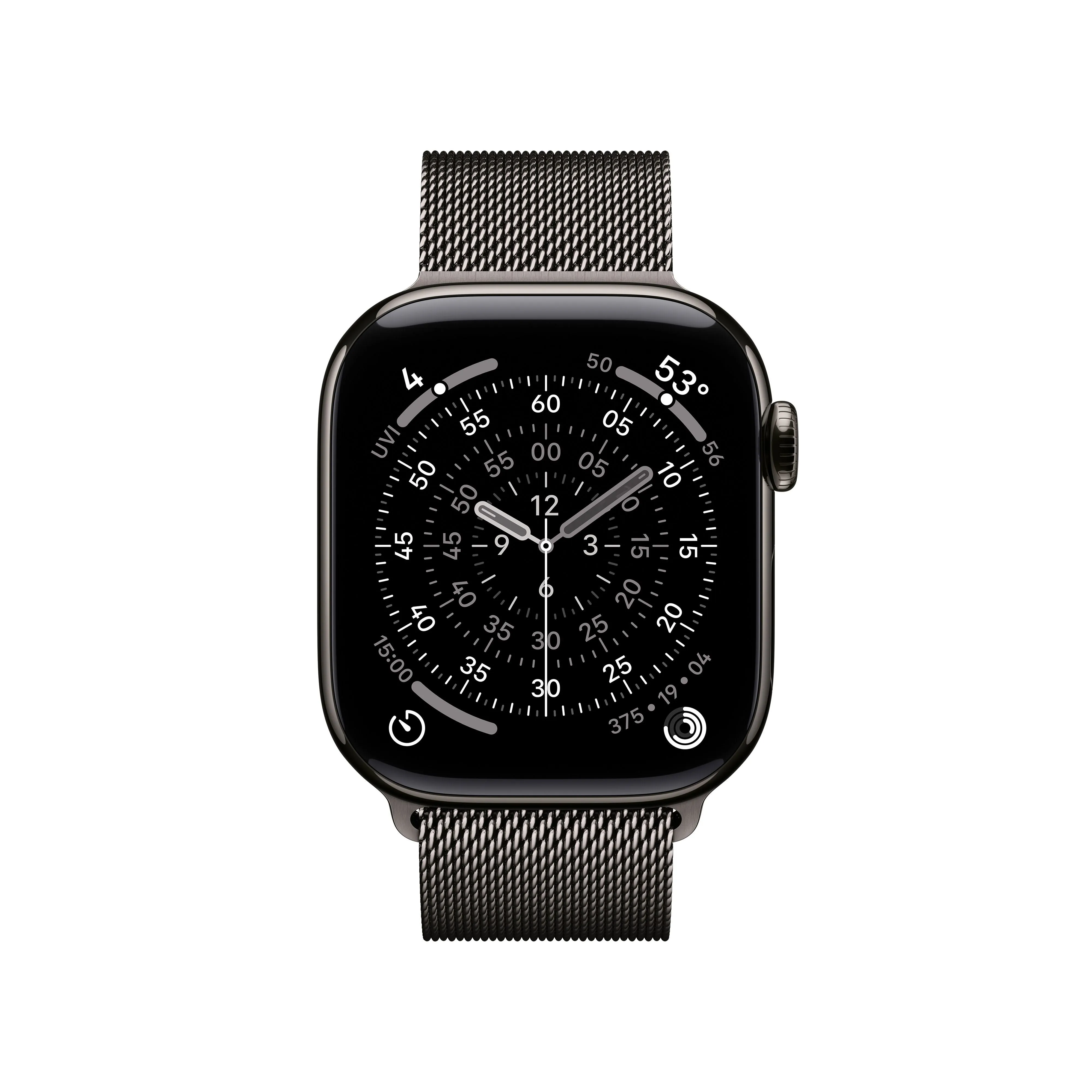 שעון חכם אפל Apple Watch Series 11 GPS + Cellular 42mm Slate Titanium Case with Slate Milanese Loop