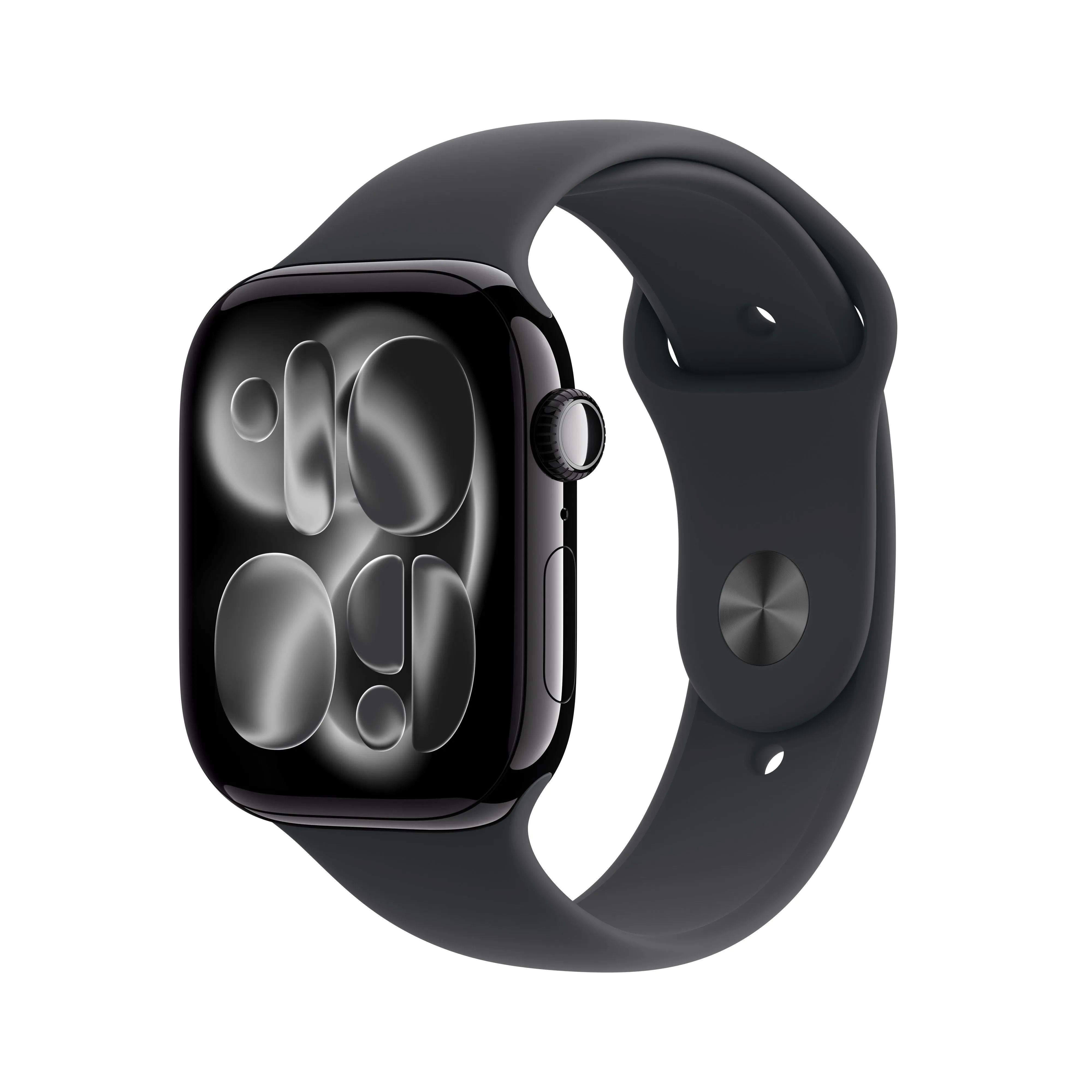 שעון חכם אפל Apple Watch Series 11 GPS 46mm Jet Black Aluminium Case with Black Sport Band - M/L