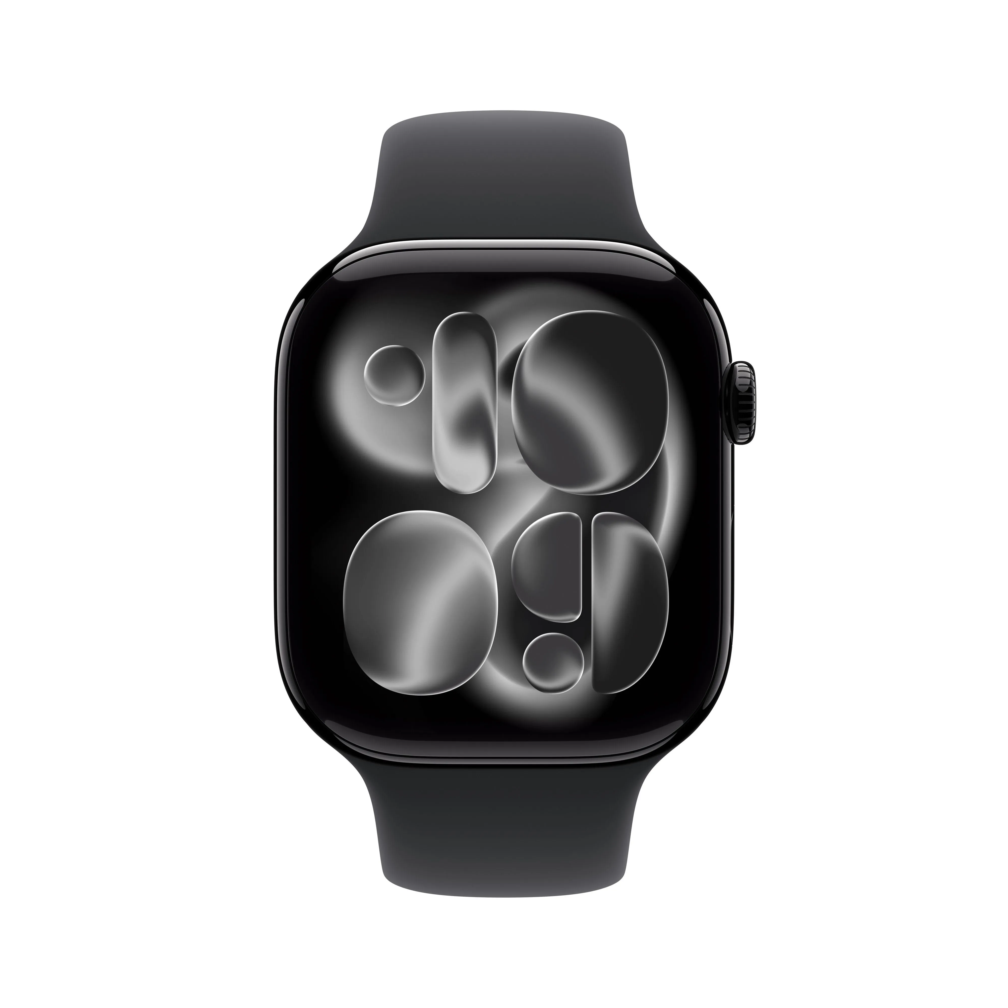 שעון חכם אפל Apple Watch Series 11 GPS 46mm Jet Black Aluminium Case with Black Sport Band - S/M