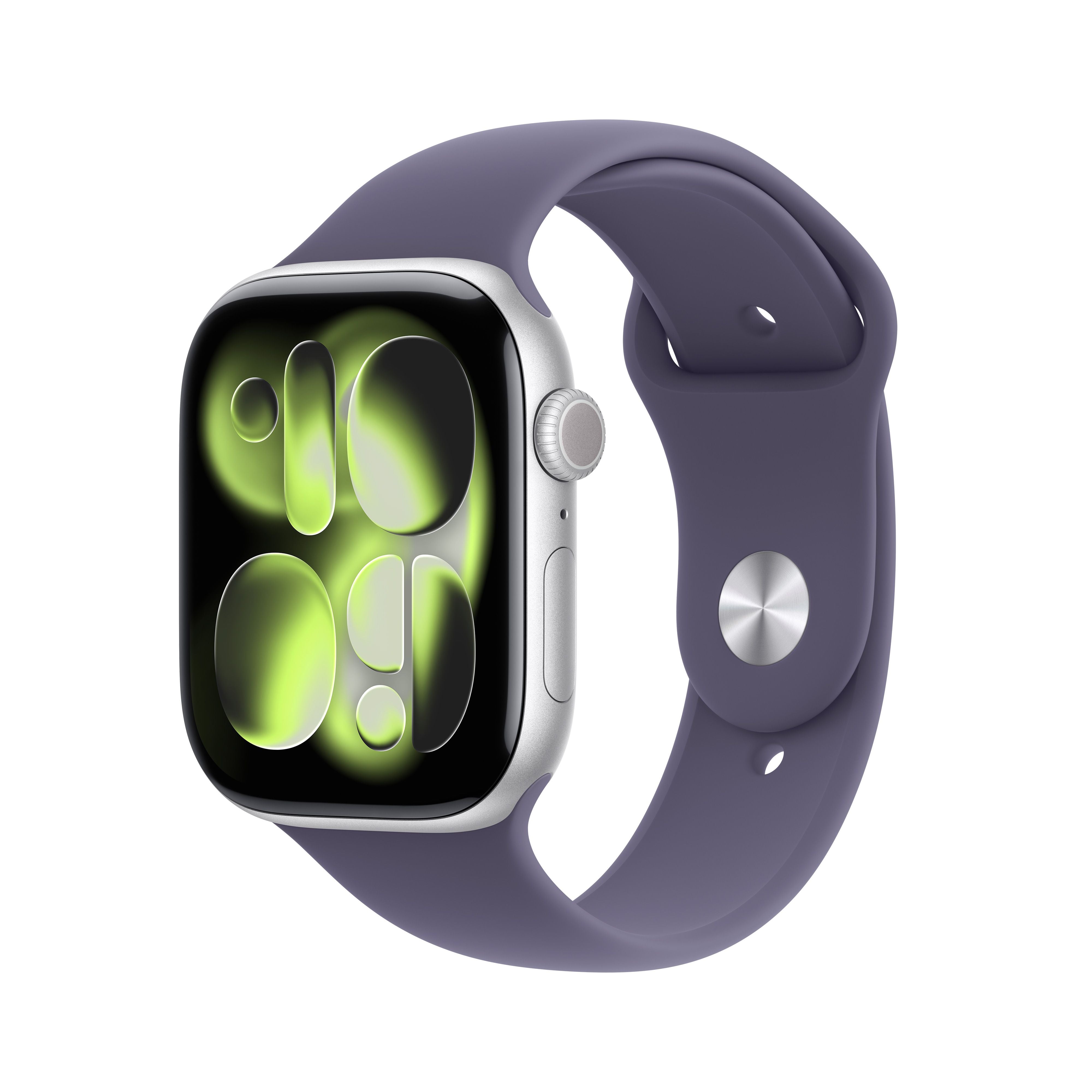 שעון חכם אפל Apple Watch Series 11 GPS 46mm Silver Aluminium Case with Purple Fog Sport Band - M/L שעון חכם אפל Apple Watch Series 11 GPS 46mm Silver Aluminium Case with Purple Fog Sport Band - M/L