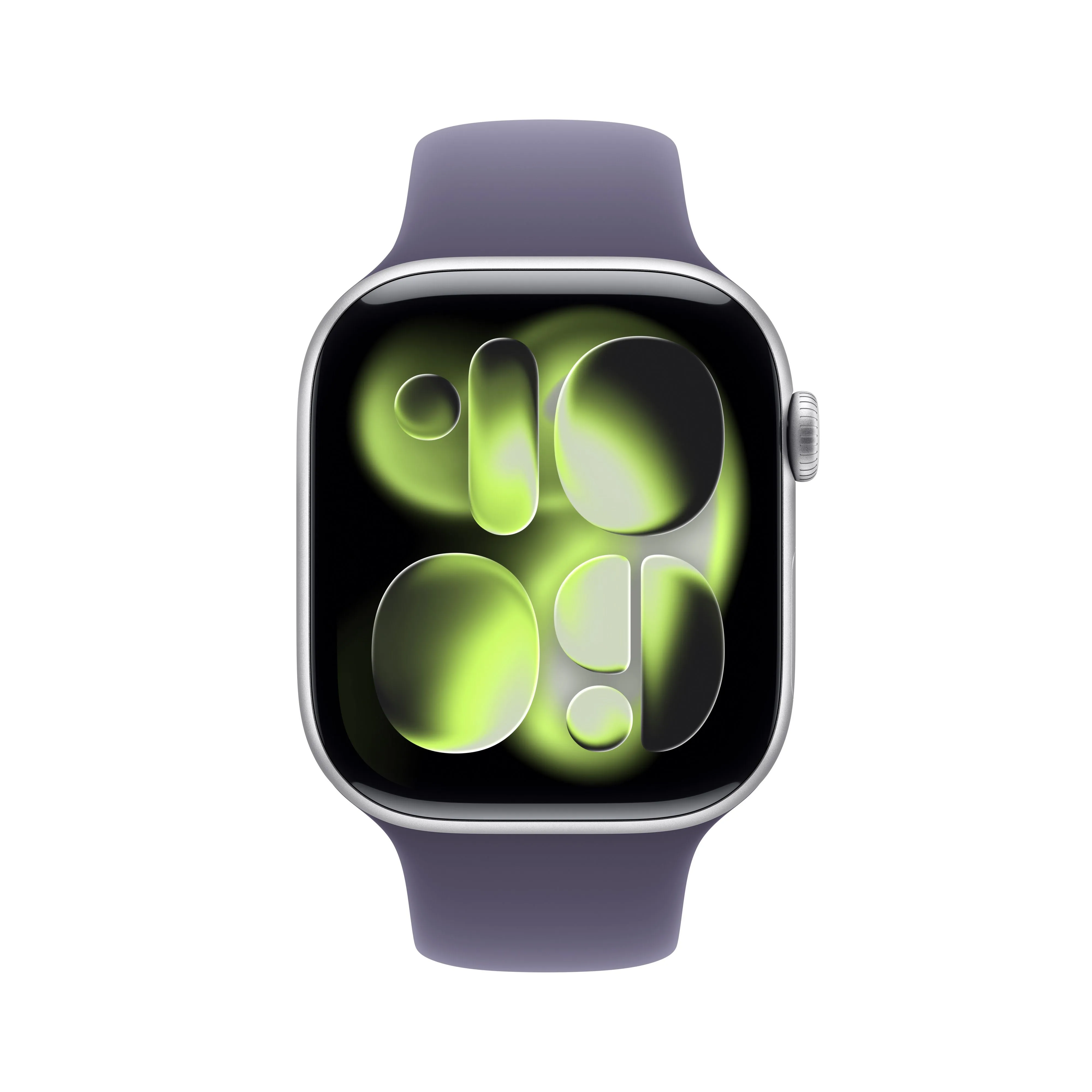 שעון חכם אפל Apple Watch Series 11 GPS + Cellular 46mm Silver Aluminium Case with Purple Fog Sport Band - S/M