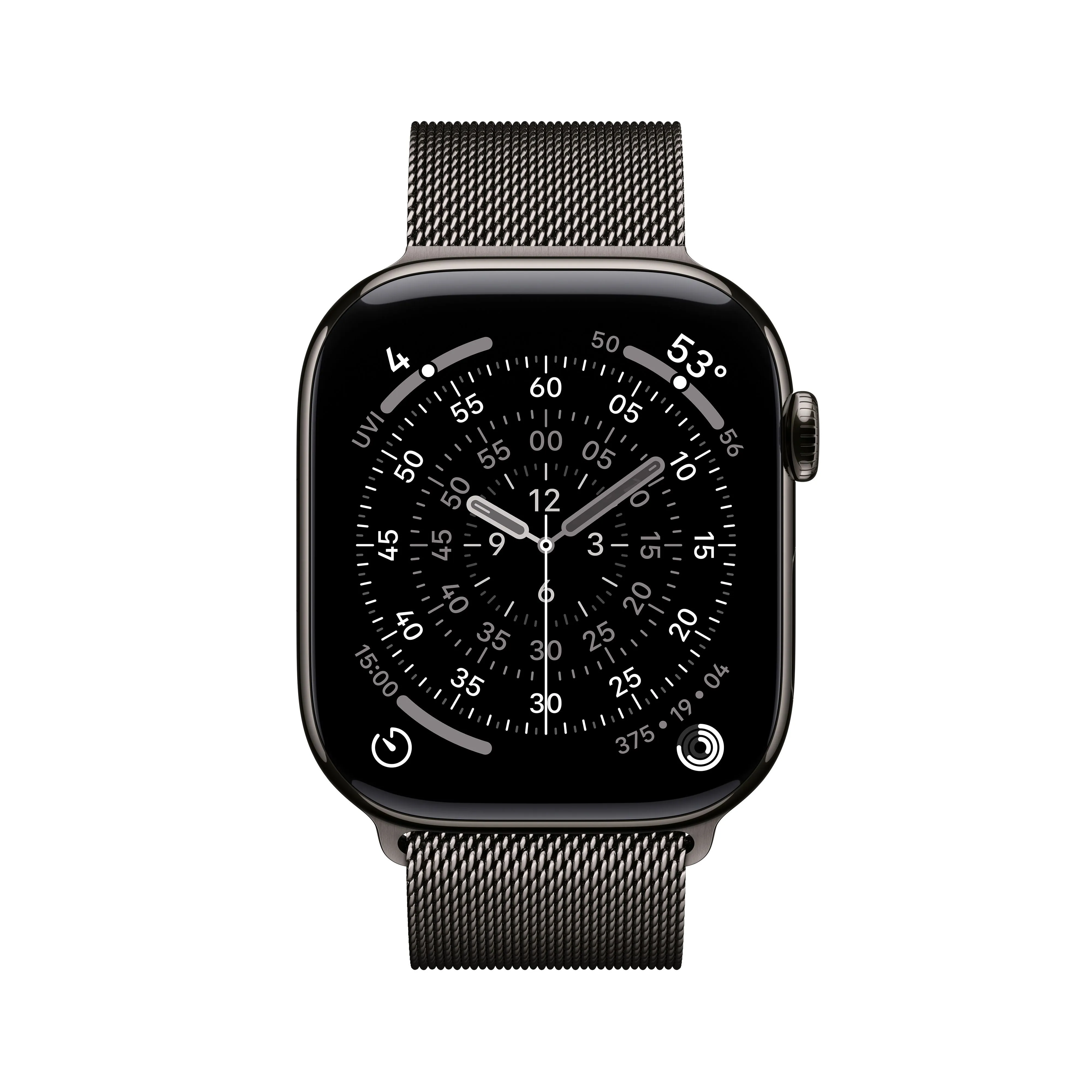 שעון חכם אפל Apple Watch Series 11 GPS + Cellular 46mm Slate Titanium Case with Slate Milanese Loop - S/M