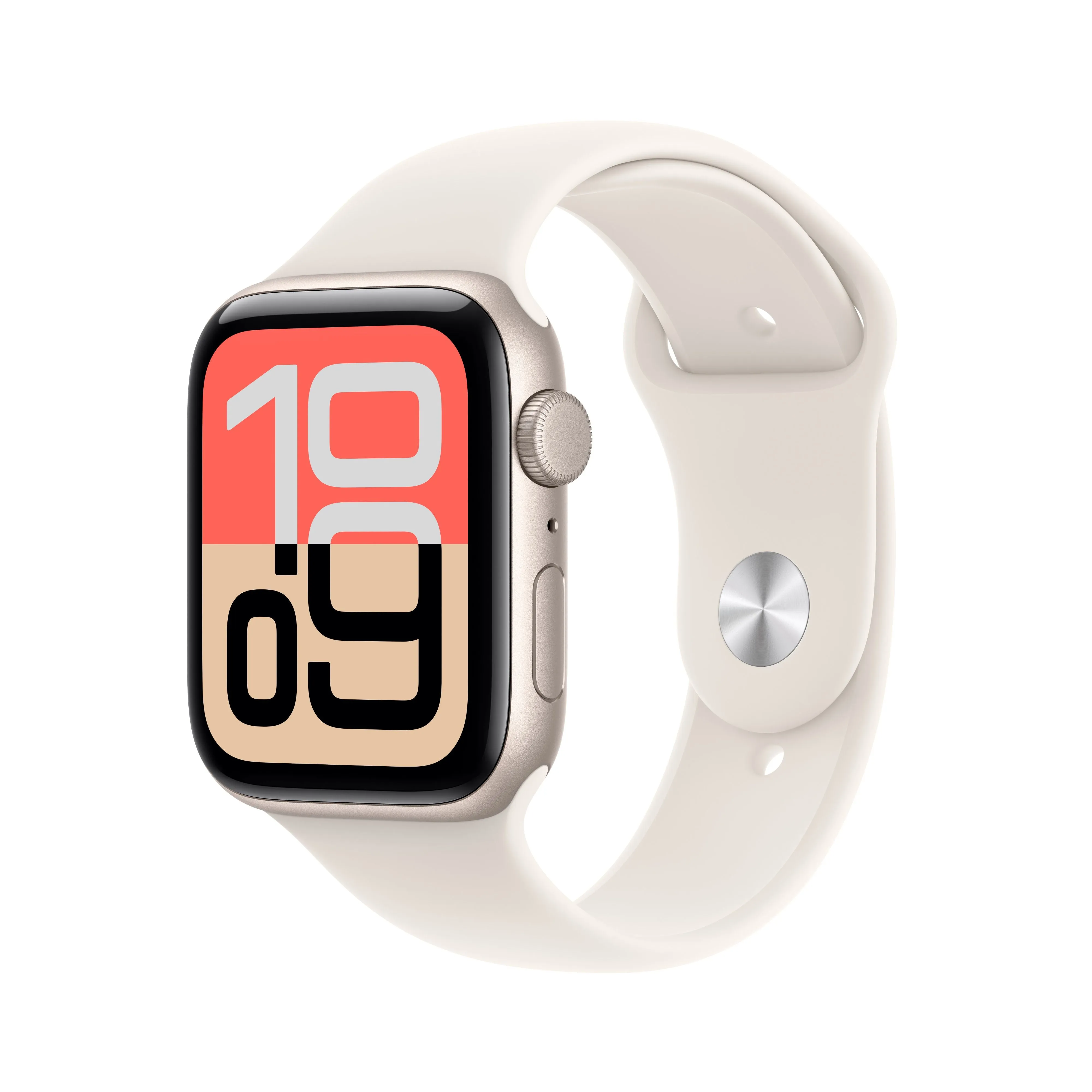 שעון חכם אפל Apple Watch SE 3 GPS 44mm Starlight Aluminium Case with Starlight Sport Band - S/M