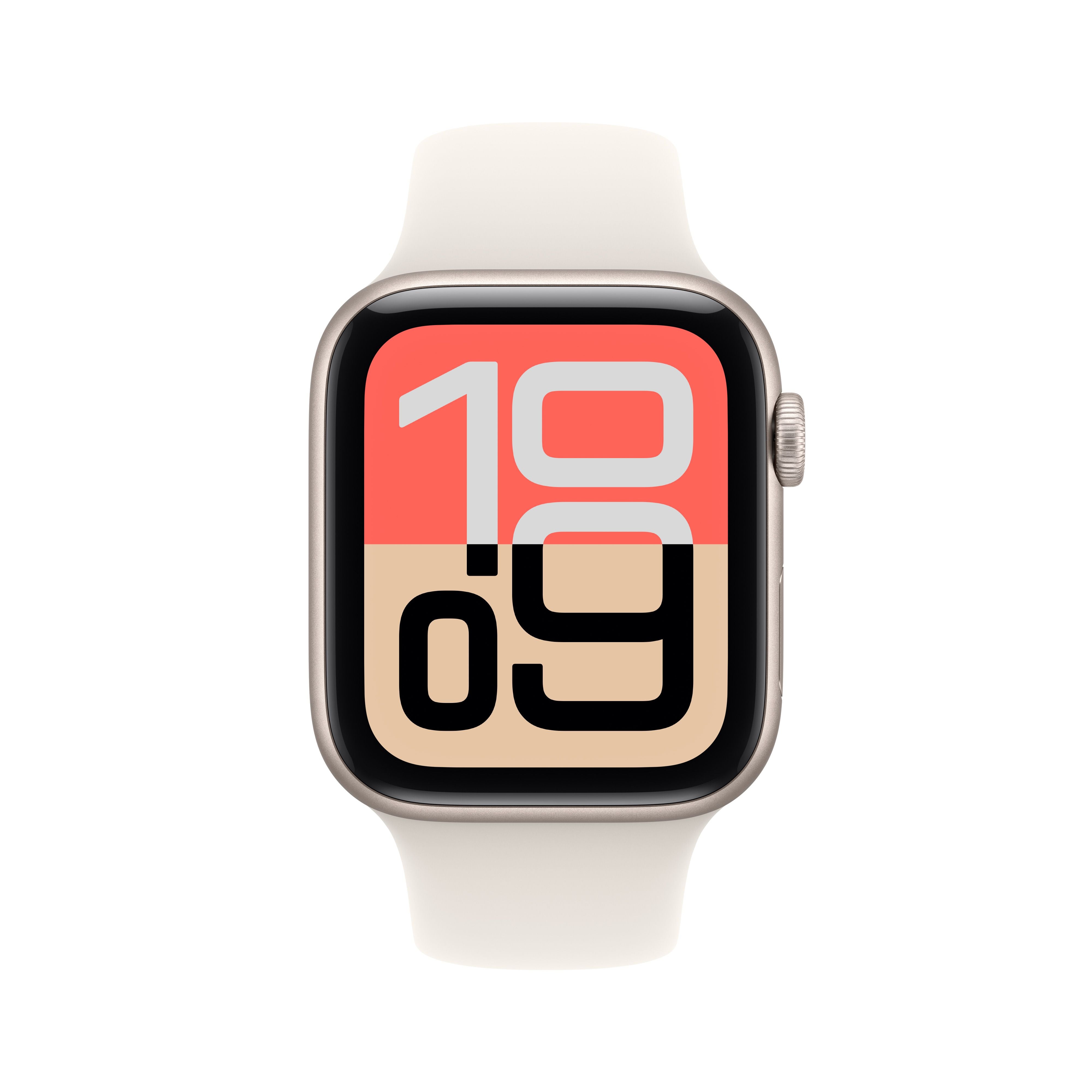 שעון חכם אפל Apple Watch SE 3 GPS 44mm Starlight Aluminium Case with Starlight Sport Band - S/M