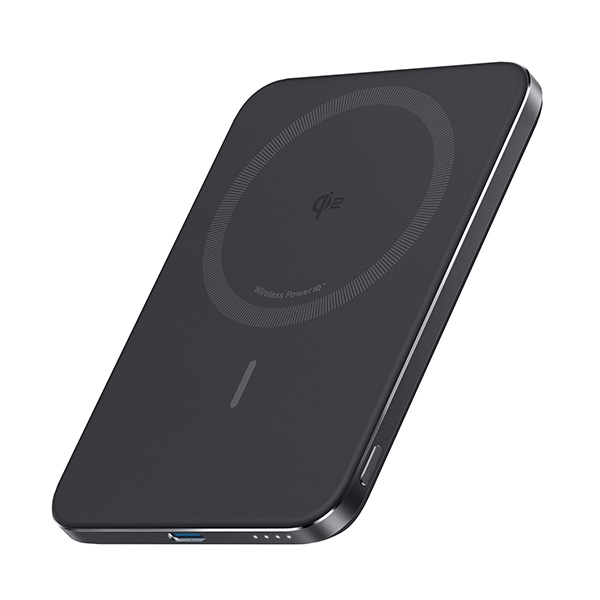 סוללת גיבוי אלחוטית Anker Nano Slim 5000mAh בצבע שחור