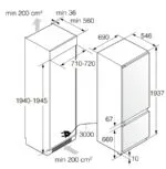 מקרר מקפיא תחתון אינטגרלי ASKO דגם RBC297SND1 - תמונה נוספת