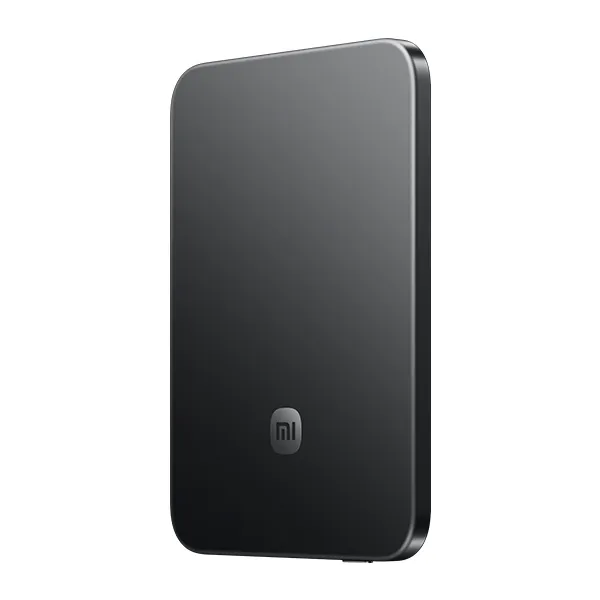 סוללת גיבוי מגנטית אולטרה דקה דגם Xiaomi UltraThin Magnetic Power Bank 5000mAh 15W בצבע שחור