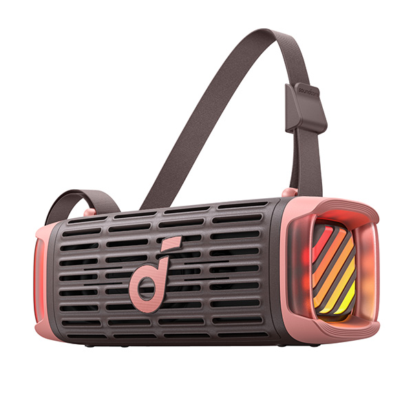 רמקול נייד עם סאבוופר soundcore Boom 3i 50W בצבע ורוד