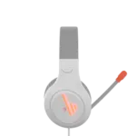אוזניות גיימינג חוטיות Meetion HP021 לבן-כתום עם מיקרופון - תמונה נוספת