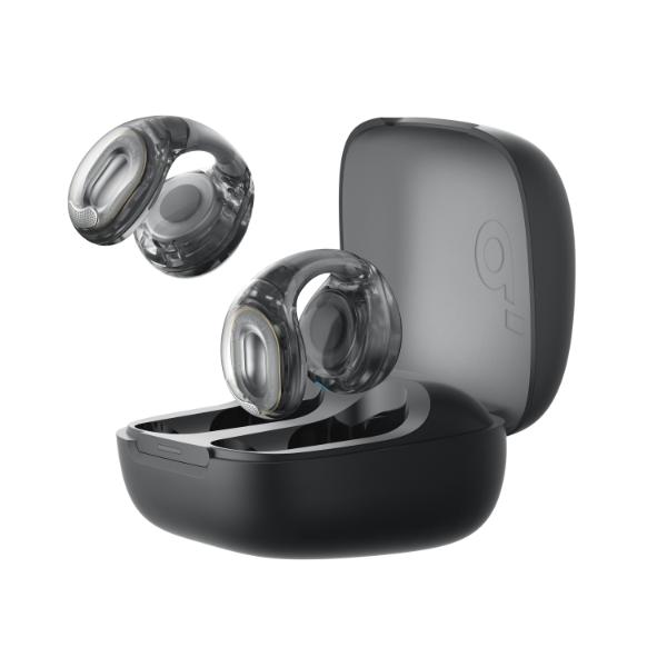 אוזניות Open Ear Clip-On דגם soundcore C40i בצבע שחור שקוף