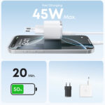 מטען קיר Anker Nano Charger 45W בצבע לבן