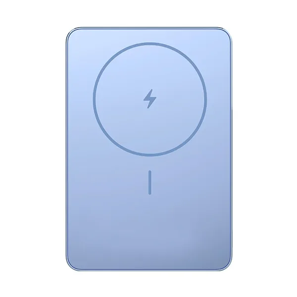 סוללת גיבוי מגנטית דקה במיוחד דגם Xiaomi Super Slim Magnetic Power Bank 5000mAh בצבע כחול