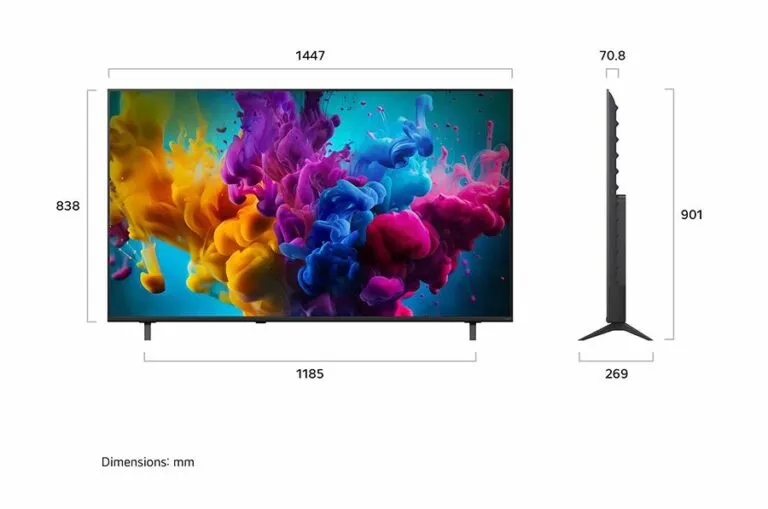 טלוויזיה "65 חכמה LG QNED evo MiniLED AI ברזולוציית 4K דגם: 65QNED8MB6T - תמונה נוספת