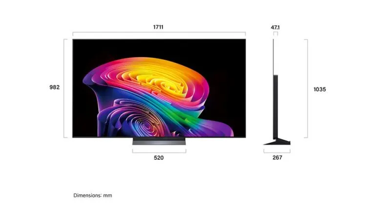 טלוויזיה "77 חכמה LG OLED ברזולוציית 4K דגם: OLED77C66LA - תמונה נוספת