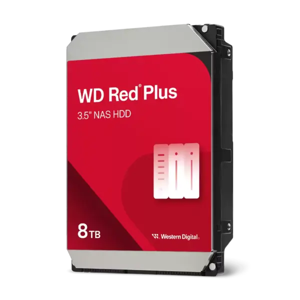 כונן קשיח פנימי WD Red Plus NAS 3.5" - 8TB