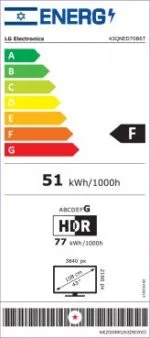 טלוויזיה "43 חכמה LG QNED MiniLED AI ברזולוציית 4K דגם: 43QNED70B6T - תמונה נוספת