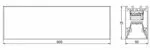 FALCON-UD פרופיל אלומיניום 600 מ״מ UP/DOWN עם DIP-SWITCH - תמונה נוספת