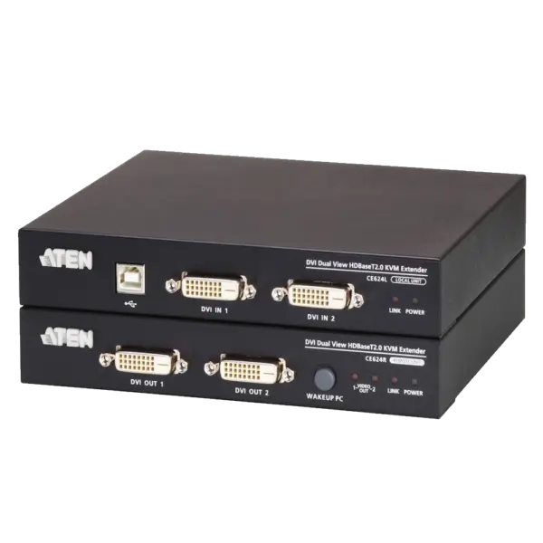 CE624 DVI D.VIEW HDBT KVM EXTEND מבית ATEN