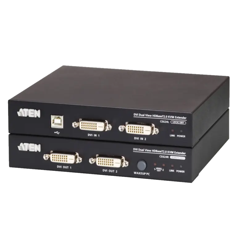 CE624 DVI D.VIEW HDBT KVM EXTEND מבית ATEN