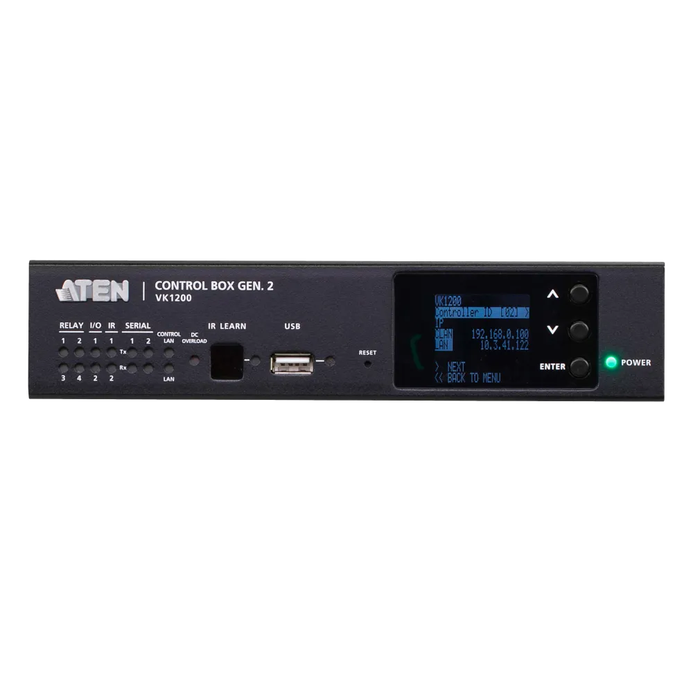 ATEN Control System - Compact Control Box Gen. 2 with Dual LAN VK1200 ATEN Control System - Compact Control Box Gen. 2 with Dual LAN VK1200