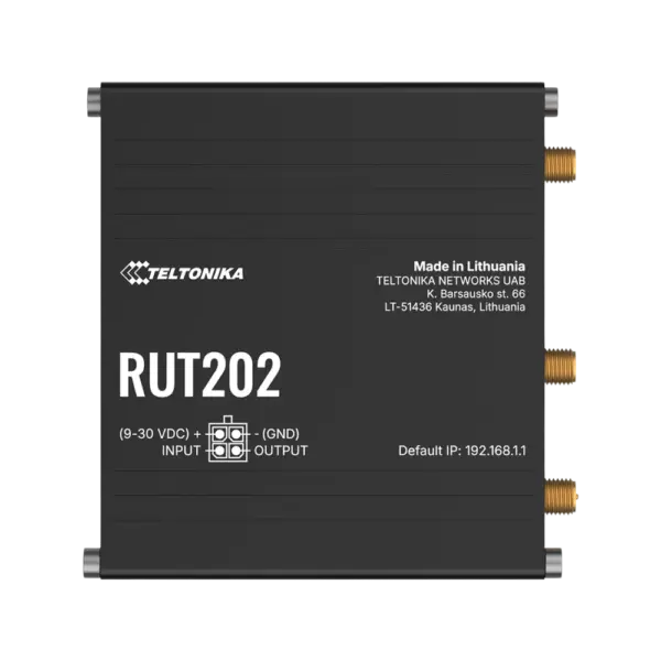 נתב תעשייתי LTE דגם RUT202 מבית TELTONIKA