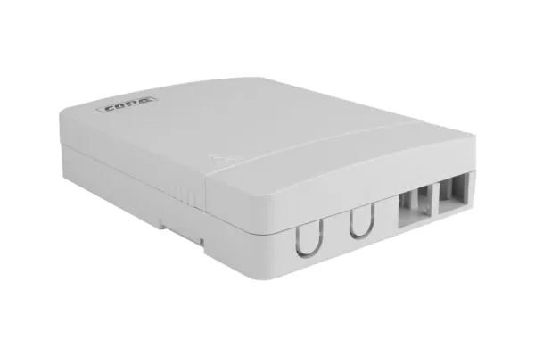שקע על הטיח עם מתאם אופטי LC-APC DUPLEX (בריטי מעל לטיח)