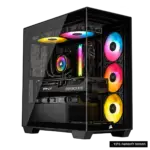 מחשב גיימינג Delta iCUE V2 עם Ryzen 5 9600X ו־RTX 5060 Ti – ללא מסך, התמונה להמחשה בלבד